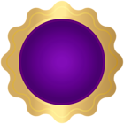 Badge Purple PNG Clipart