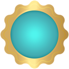 Badge Teal PNG Clipart