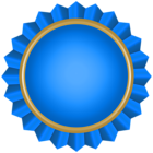 Blue Badge Rosette PNG Clipart