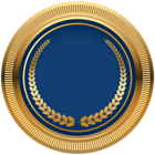 Blue Gold Seal Badge PNG Transparent Image