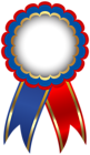 Blue Red Seal Badge PNG Transparent Clipart