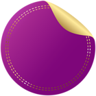 Decorative Badge Purple PNG Clipart