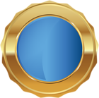 Gold Blue Seal Badge PNG Transparent Clip Art Image