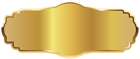 Gold Label PNG Clipart Image