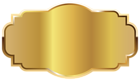 Gold Label Template Clipart PNG Image