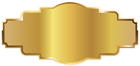 Gold Label Template PNG Image