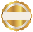 Gold Seal Badge PNG Clipart Image