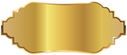 Golden Label PNG Clipart Picture