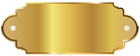 Golden Label Template Clipart PNG Image
