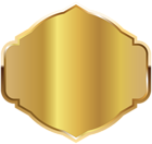 Golden Label Template PNG Clipart Image