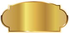 Golden Label Template PNG Picture