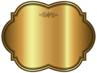 Golden Luxury Label Template Clipart Image