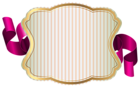 Label with Ribbon PNG Clip Art Image
