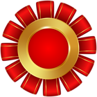 Red Badge Rosette PNG Clipar