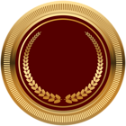 Red Gold Seal Badge PNG Transparent Image
