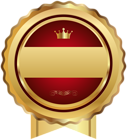 Red Gold Seal Badge Transparent PNG Clip Art