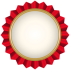 Red Rosette Badge PNG Clipart