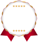 Red Seal Badge PNG Transparent Clipart