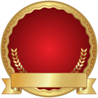 Red Seal Badge Transparent PNG Clip Art