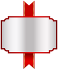 Red White Label PNG Clip Art Image