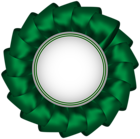 Rosette Badge Green PNG Transparent Clipart