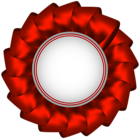 Rosette Badge Red PNG Transparent Clipart