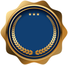 Seal Badge Blue PNG Clip Art Image