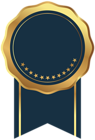 Seal Badge Gold Blue Transparent Image