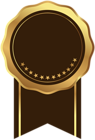 Seal Badge Gold Brown Transparent Image