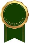 Seal Badge Gold Green Transparent Image