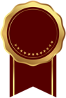 Seal Badge Gold Red Transparent Image