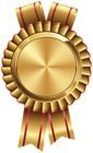 Seal Badge Gold and Red PNG Clip Art Image