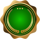 Seal Badge Green PNG Clip Art Image
