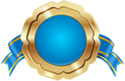 Seal Badge PNG Blue Transparent Image