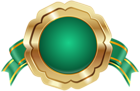 Seal Badge PNG Green Transparent Image