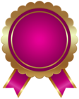 Seal Badge Pink PNG Clipart