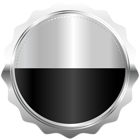 Silver Badge PNG Clipart Image