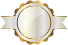White Label with Gold PNG Clipart Image