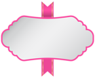 White Pink Label PNG Clip Art Image