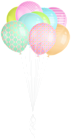 Balloon Colorful Bunch PNG Clipart