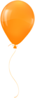 Balloon Orange PNG Clipart