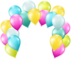 Balloons Arch PNG Transparent Clip Art Image