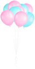 Balloons Pink-and Blue PNG Clipart