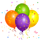 Balloons with Confetti PNG Clipart Image | Gallery Yopriceville - High