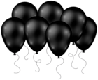Black Balloons Transparent PNG Clip Art Image | Gallery Yopriceville