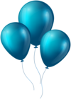 Blue Balloons PNG Image