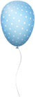 Blue Dotted Balloon PNG Clipart