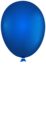 Blue Single Balloon Clipart