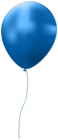 Blue Single Balloon PNG Clip Art Image
