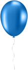 Blue Single Balloon PNG Clipart